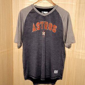 MLB Houston Astros Mens Grey Short Sleeve Shirt XL